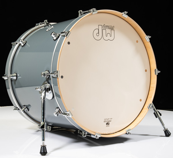 DW Design Series 18x22 Bass Drum - Steel Gray