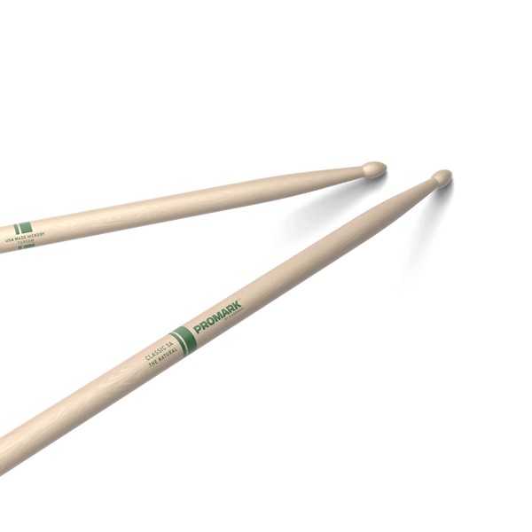 Promark Hickory 5A "The Natural" Wood Tip Drumsticks- TXR5AW
