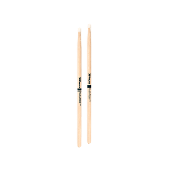 Promark Hickory 747 "The Natural" Nylon Tip Drumsticks - TXR747N