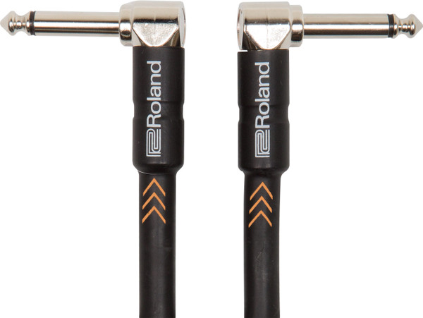 Roland RIC-B1AA 3ft Inst. Cable, Angled/Angled 1/4 jack - Black Series