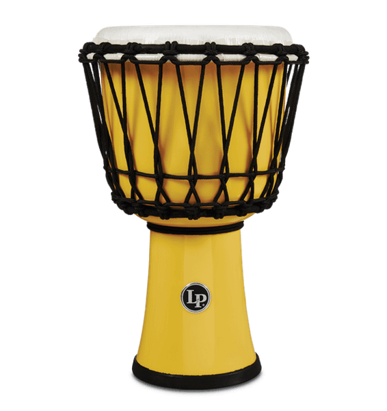 LP World 7 in. Rope Circle Djembe - Yellow