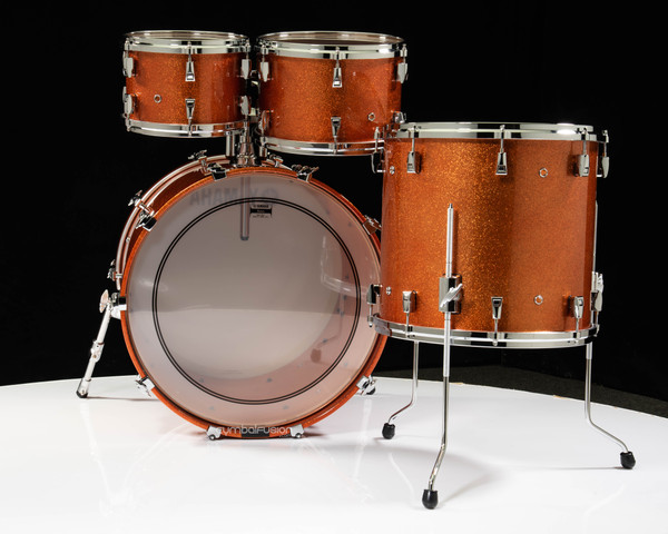 Yamaha Absolute Hybrid Maple 4pc 10/12/16/22 Orange Sparkle