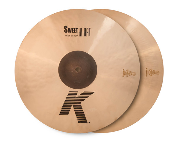 Zildjian 14" K Sweet Hi-Hat Pair front view