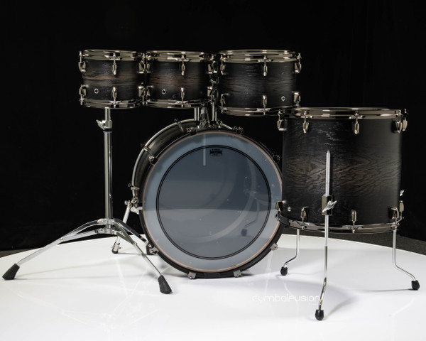Yamaha Live Custom Hybrid Oak 5pc Shell Pack - Uzu Charcoal Sunburst