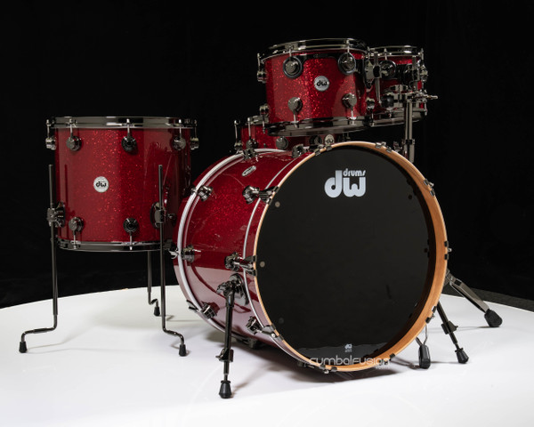 DW Collector's Pure Cherry 5pc Shell Pack - Ruby Red Glass