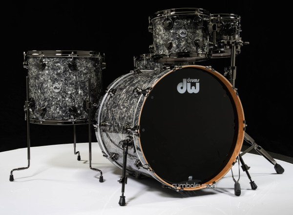 DW Collector's 5pc Cherry / Spruce Shell Pack -Silver Abalone