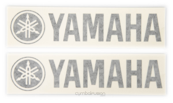 Yamaha Bass Drum Logo Black Small #2  -  2-Pack