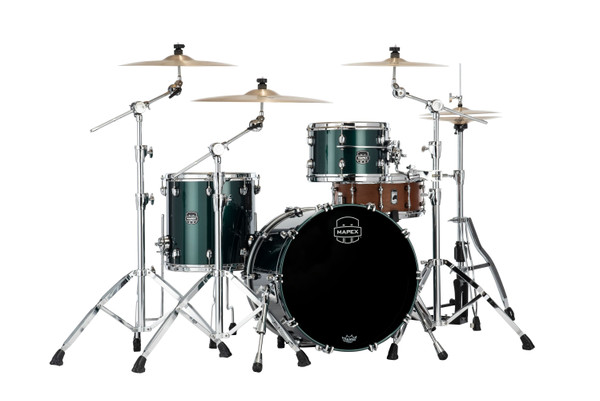 Mapex Saturn Evolution Hybrid Straight Ahead 3pc Rock Kit- Brunswick Green