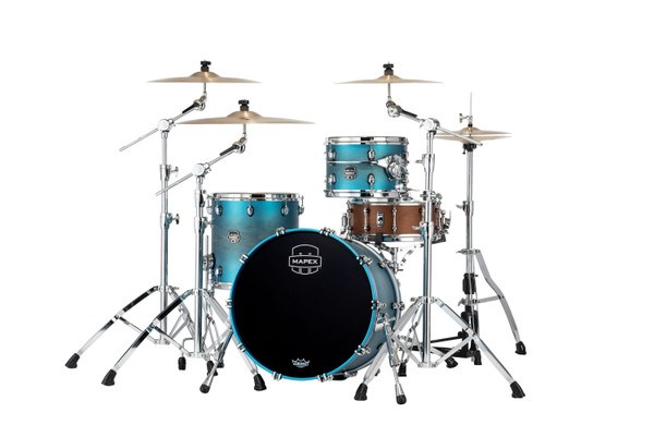 Mapex Saturn Evolution Hybrid Straight Ahead 3pc Rock Kit- Exotic Azure Burst