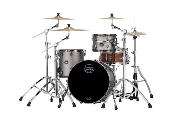Mapex Saturn Evolution Hybrid Straight Ahead 3pc Rock Kit - Gun Metal Gray