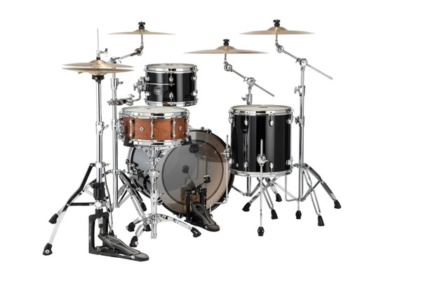 Mapex Saturn Evolution Hybrid Straight Ahead 3pc Rock Kit - Piano Black