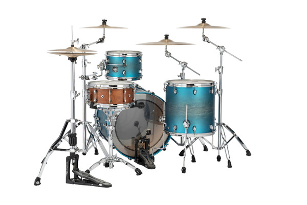 Mapex Saturn Evolution Hybrid Organic 3pc Rock Kit - Exotic Azure Burst