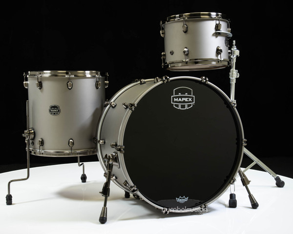 Mapex Saturn Evolution Hybrid Powerhouse 3pc Rock Kit - Gun Metal Gray