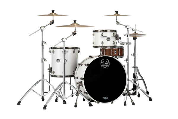 Mapex Saturn Evolution Hybrid Powerhouse 3pc Rock Kit - Polar White