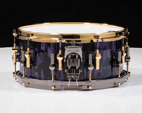 Sonor SQ2 14x6.5 Heavy Beech Snare Drum - Violet Tribal