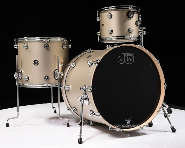 DW Performance Series 3pc Charcoal Metallic 12/16/22 - Gold Mist