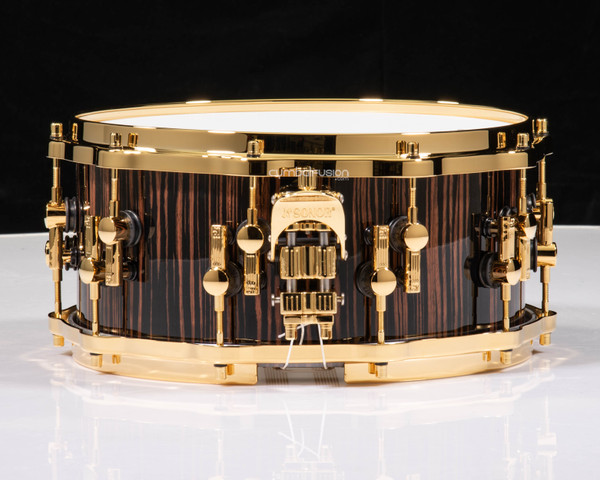 Sonor SQ2 14x6.5 Beech Snare Drum - Ebony (High Gloss) w/ Gold HW