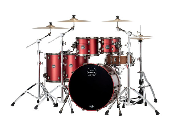 Mapex Saturn Evolution Workhorse 5-Piece Shell Pack Without Snare - Tuscan Red