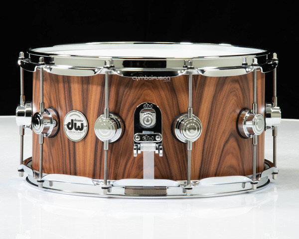 DW Collector's 7x14 15ply Solid Santos Rosewood - Single Row Chrome
