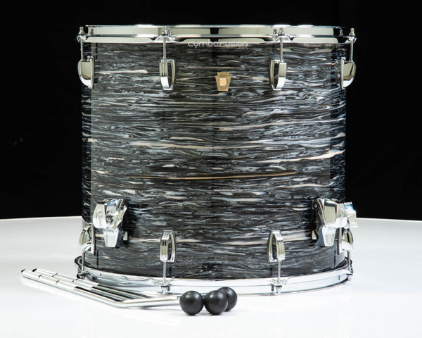 Ludwig Classic Maple 16x18 Floor Tom Vintage Black Oyster
