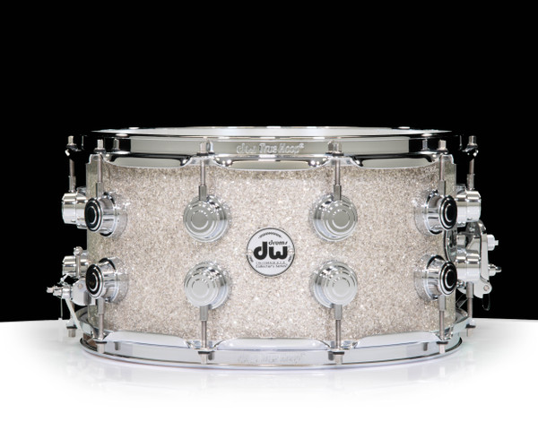 DW Collector's Series 7x14 VLT Snare Broken Glass Double Row Lugs