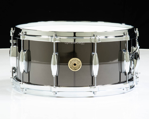 Gretsch 6.5x14 Black Chrome over Solid Steel Snare Drum