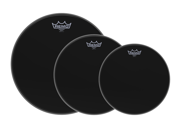 Remo Emperor Ebony 10/12/16  Drumhead Pack