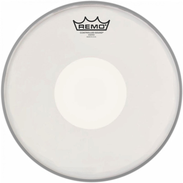 Remo Controlled Sound Coated White Dot 14" Drum Head (CS-0114-00-)