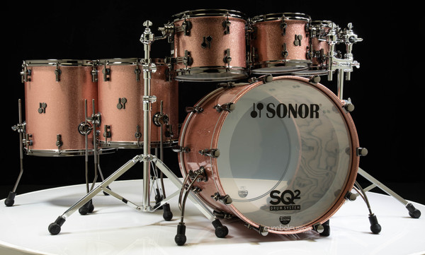 Sonor SQ2 6pc Beech Kit - Bright Copper Sparkle