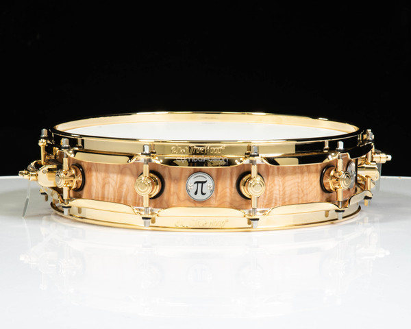 DW Collector's Pi Snare - Exotic Quilted Maple w/ Gold HW