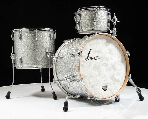 Sonor Vintage Series 3pc Shell Pack 13/16/22 (No Mount)- Vintage Silver Glitter