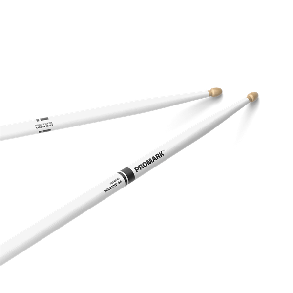 Promark Painted Hickory Rebound 5A  White .565 Wood Tip