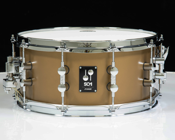 Sonor SQ1 14x6.5 Snare Drum - Satin Gold Metallic (SQ1-1465-SDW-SGM)