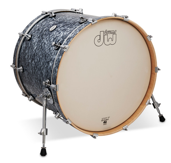 DW Design Series 18X22 Bass Drum Silver Slate