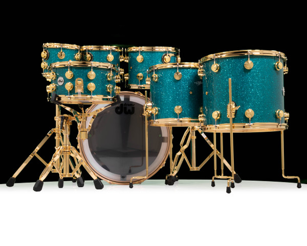 その他 Abalone Platinum w/ Ocean Gold Inside DW Collector's 7pc Maple SSC Kit - Gold Abalone w/Gold Hardware