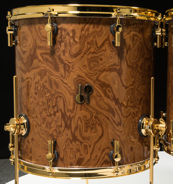 Sonor SQ2 Drums 5pc Shell Pack - Walnut Roots with Gold Hardware