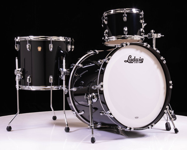 Ludwig Classic Maple 3pc Shell Pack - Sable Black