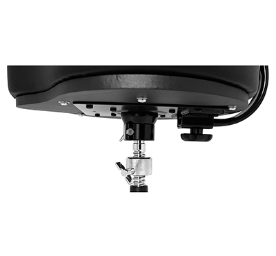 Ahead Black Spinal-G Drum Throne w/Backrest and 4 Leg Base