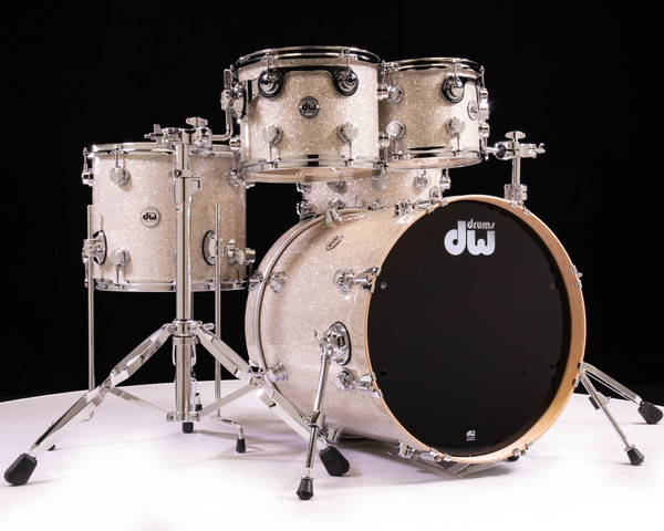 DW Collector's 5pc Maple SSC Shells Broken Glass w/ Chrome HW