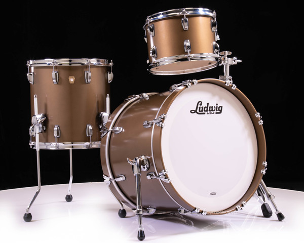 Ludwig Classic Maple 3pc Downbeat Kit - Bronze Mist