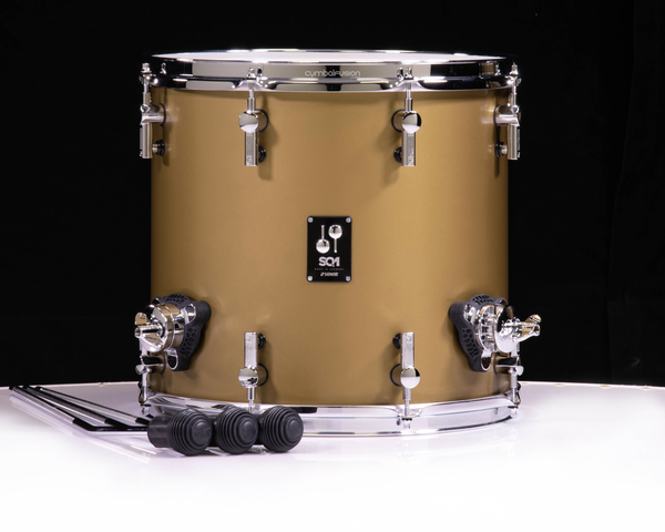 Sonor SQ1 14x13 Floor Tom - Satin Gold Metallic (SQ1-1413-FT-SGM)