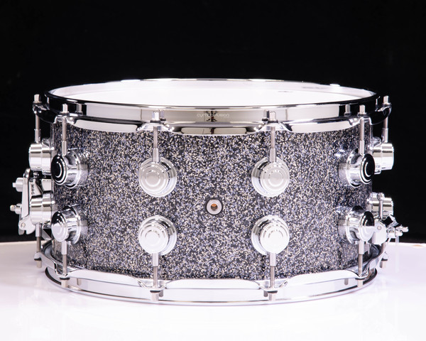 DW Collector's Series Pure Maple 10+6 Snare 7x14 - Black Galaxy