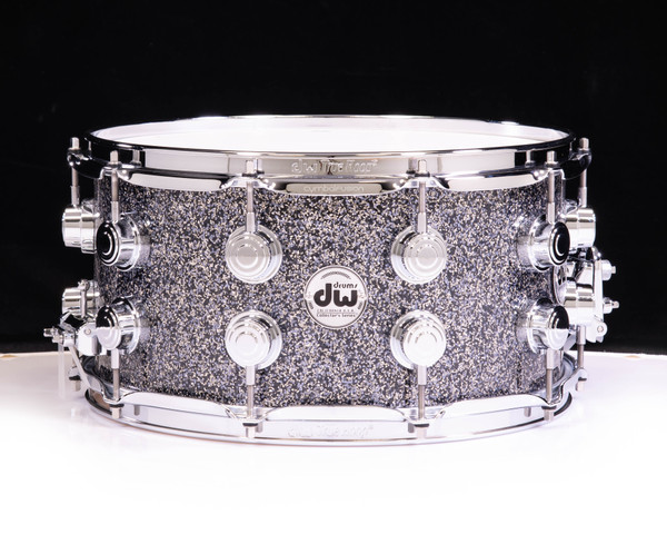 DW Collector's Series Pure Maple 10+6 Snare 7x14 - Black Galaxy (DRFP0714SSC070)