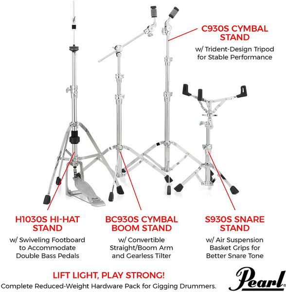 Pearl 930 Series Single Braced Hardware Pack