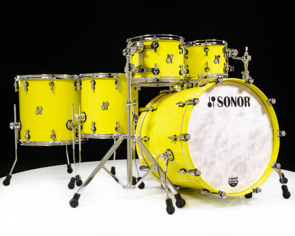 Sonor SQ2 RAL1016 Sulfur Yellow High Gloss Medium Beech 6pc 10/12/14/16/22/14