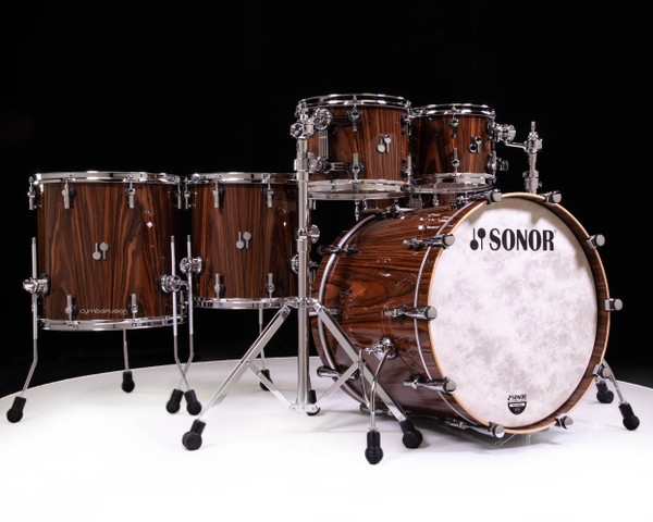 Sonor SQ2 6pc Maple Drum Kit - High Gloss Over Rosewood