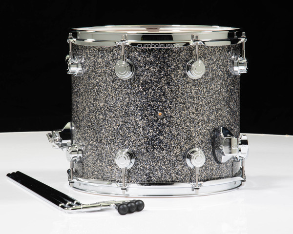 DW Collector's Series Maple Finishply w/ Chrome Black Galaxy 12x14