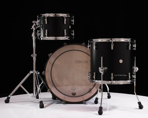 Rear View Sonor SQ1 24" 3pc Kit - GT Black NEW 2022 Model