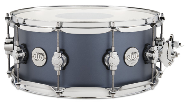 DW Design Series 6x14 Maple Snare Drum - Blue Slate