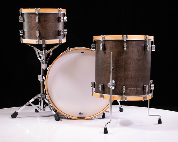 Rear View PDP Concept Classic 3pc 13/16/22 - Walnut w/Natural Hoops (PDCC2213WN)